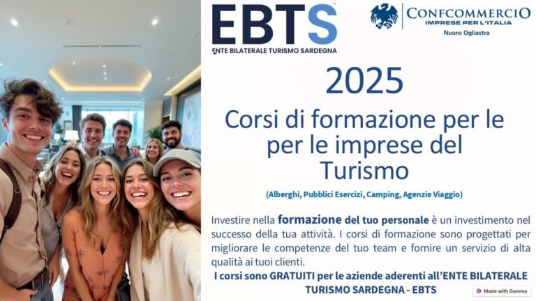 FORMAZIONE 2025: ALBERGHI RISTORANTI PIZZERIE BAR AGENZIE VIAGGIO E CAMPEGGI