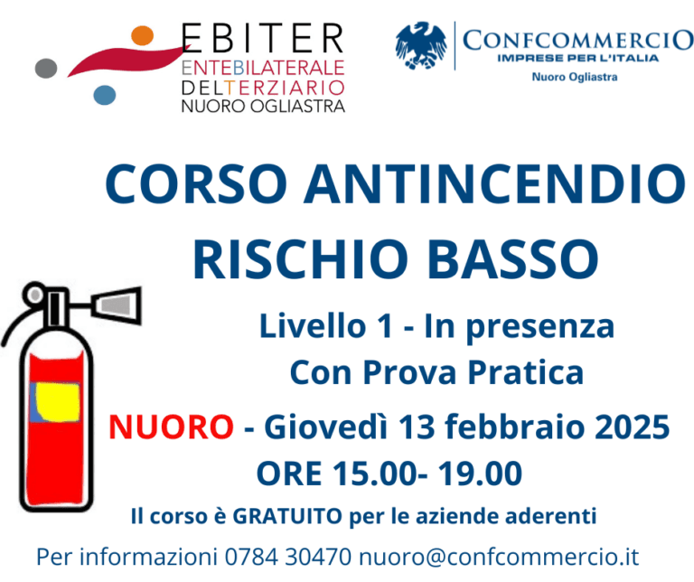 CORSO ANTINCENDIO RISCHIO BASSO. LIVELLO 1
