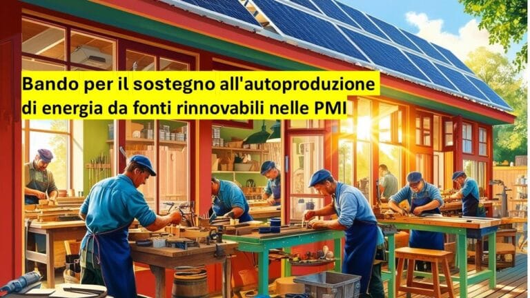 SOSTEGNO PER L’AUTOPRODUZIONE DI ENERGIA DA FONTI RINNOVABILI NELLE PMI