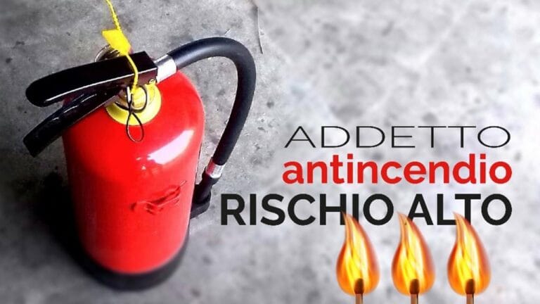 CORSO ANTINCENDIO RISCHIO ALTO. EDIZIONE DI MAGGIO 2025