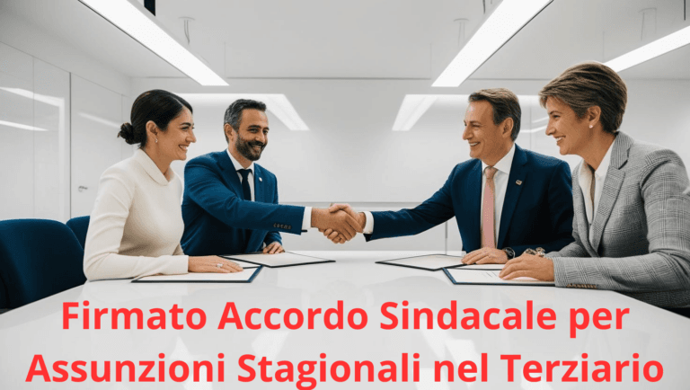 FIRMATO ACCORDO SINDACALE PER L’ASSUNZIONE DI LAVORATORI A TEMPO DETERMINATO PER ESIGENZE STAGIONALI