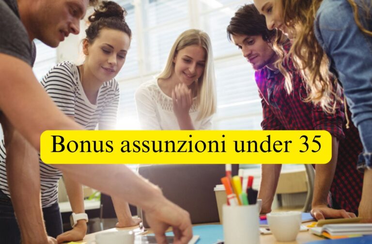 BONUS ASSUNZIONI GIOVANI UNDER 35